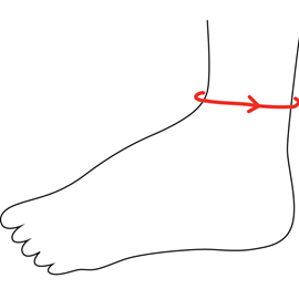 Elastisk ankelbandage fra Orliman